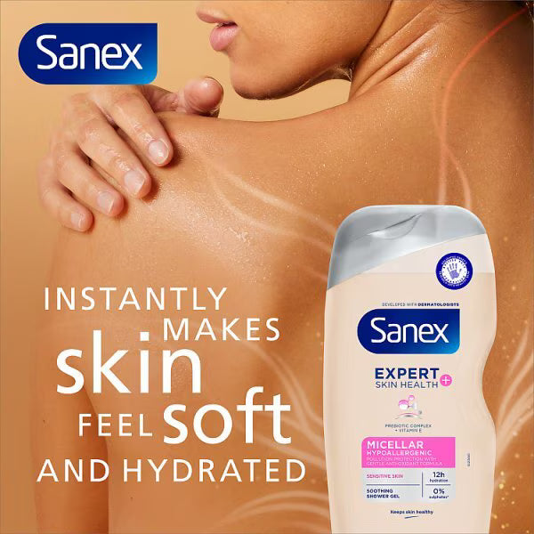 Sanex Expert+ Micellar Shower Gel 450ml (British brand)