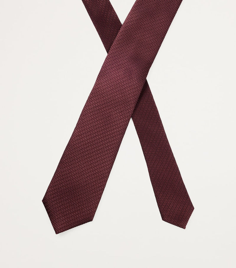 BOSS tie with chevron design Italian silk, imported from the UK