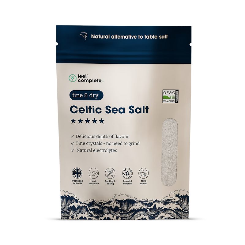 Feel Complete Celtic Sea Salt fine dry 400g - British product