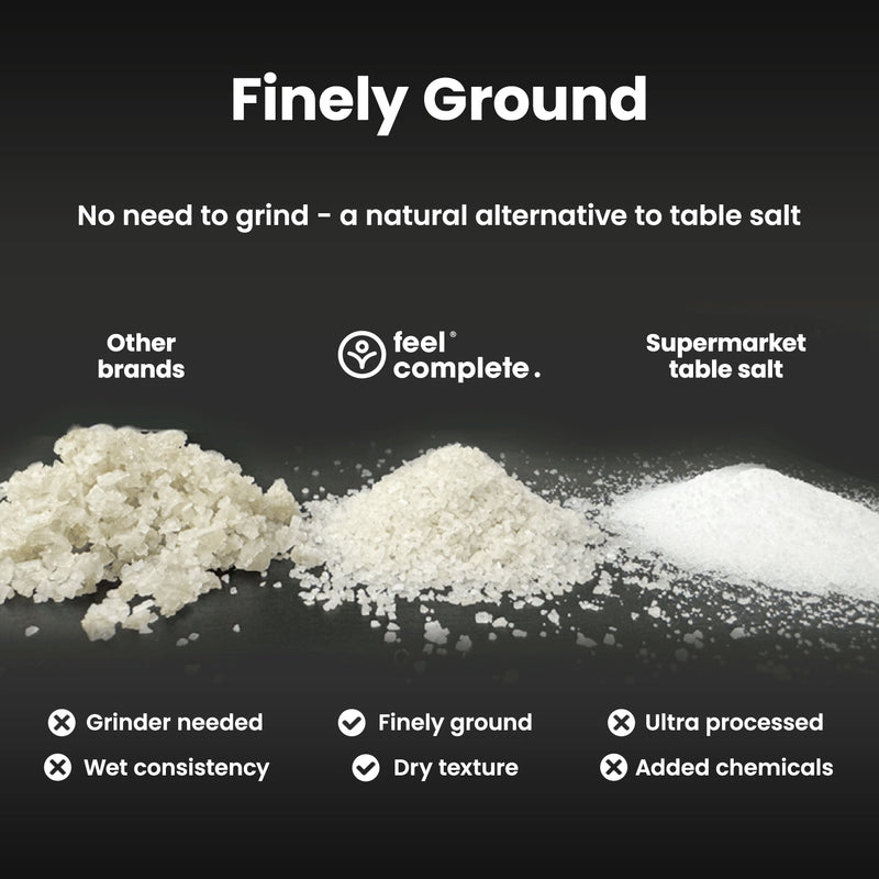 Feel Complete Celtic Sea Salt fine dry 400g - British product