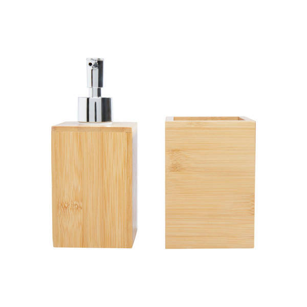 Bullet bamboo bathroom accessory set 3pcs - British product