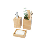Bullet bamboo bathroom accessory set 3pcs - British product