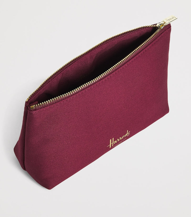 Harrods small cotton logo cosmetics bag, UK version