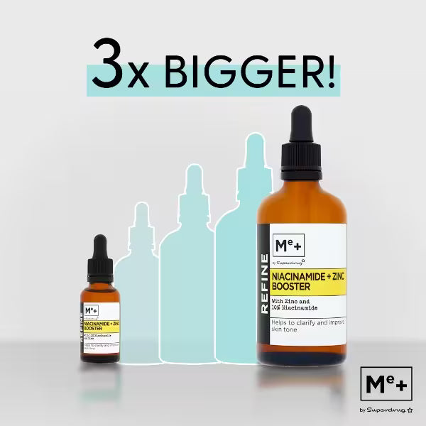 Me+ Niacinamide Booster 100ml serum, imported from the UK