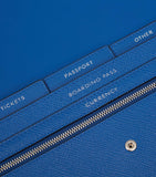 Smythson Panama Leather Marshall Travel Wallet (British brand)