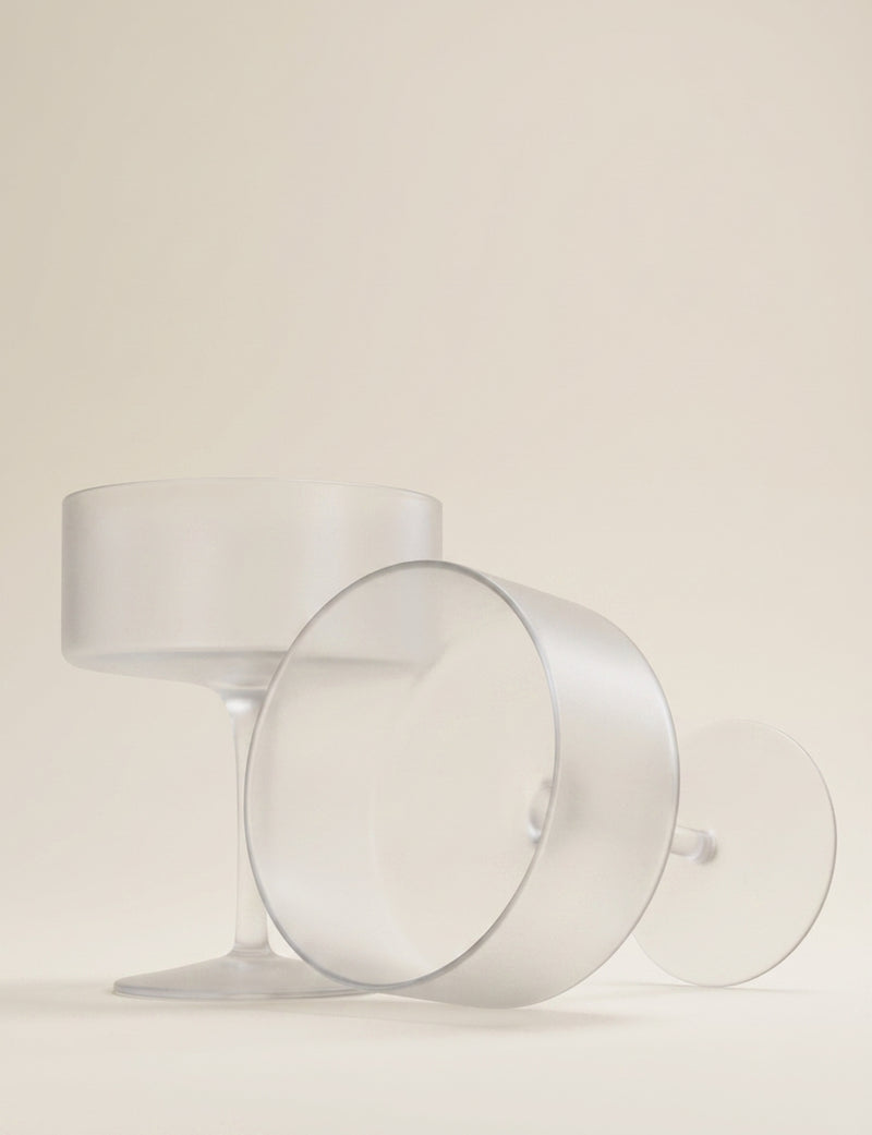 Celine ribbed champagne coupes set of two, UK version