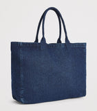 ANINE BING Leo denim tote bag, imported from the UK