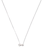 Astrid & Miyu White Gold Infinite Pendant Necklace