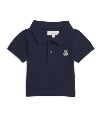 Harrods Harrods Cotton Polo Shirt Baby 0-18 Months- Buy online at McGrocer