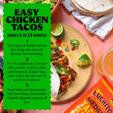 Gran Luchito soft taco wraps wheat tortillas 300g, imported from the UK