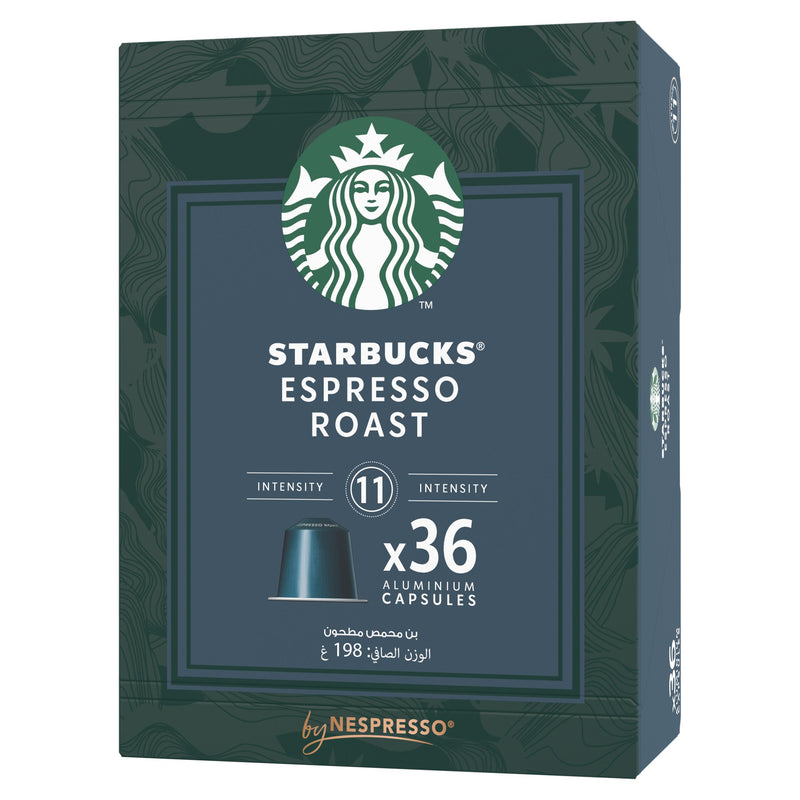 Starbucks Espresso Roast Nespresso pods 36 count (British brand)