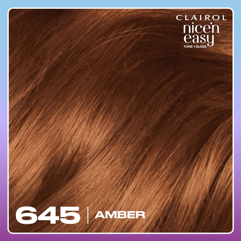 Clairol Nice'N Easy semi permanent hair dye Amber 645/92, imported from the UK