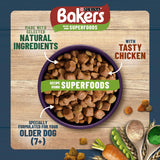 Bakers senior dry dog food chicken and veg 2.85kg, imported from the UK