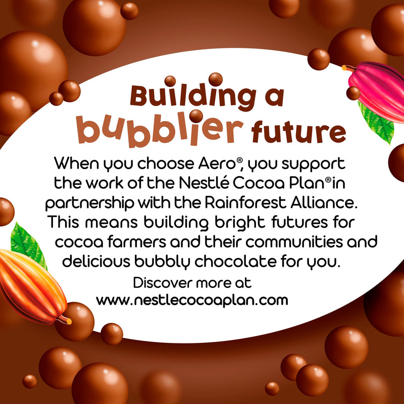 Aero Peppermint Bubbles chocolate sharing bag 92g, imported from the UK