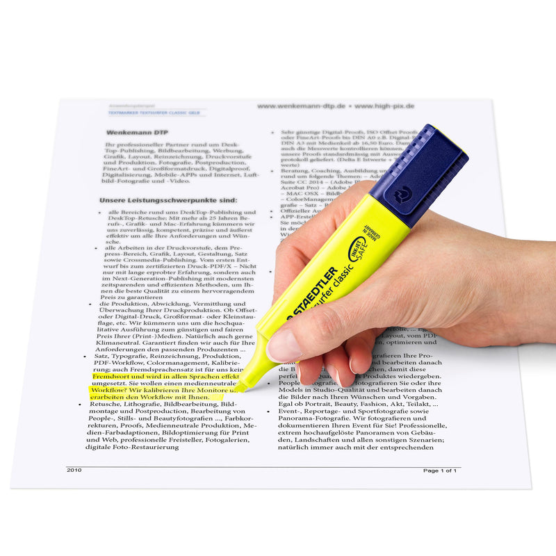 Staedtler Essentials Stationery Set Yellow (British brand)