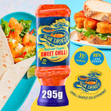 Blue Dragon reduced sugar sweet chilli dipping sauce 295g, UK version