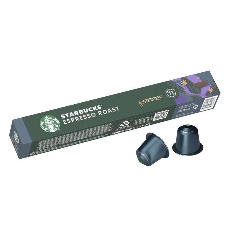 Starbucks Espresso Roast coffee pods x10 for Nespresso (British brand)