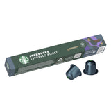 Starbucks Espresso Roast coffee pods x10 for Nespresso (British brand)