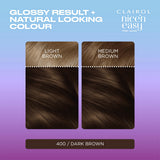 Clairol Nice'N Easy Tone+Gloss Dark Brown 400/79 semi permanent hair dye (British brand)