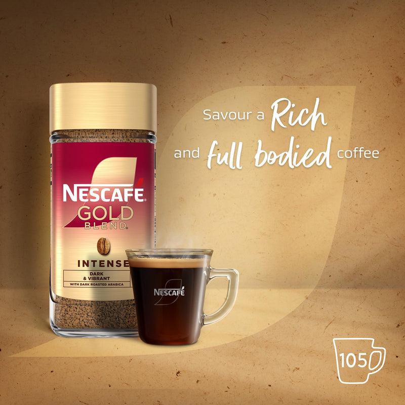 Nescafe Gold Blend Intense instant coffee 190g (British brand)