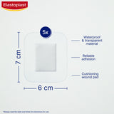 Elastoplast waterproof wound dressings with silver protection 5pk - British product