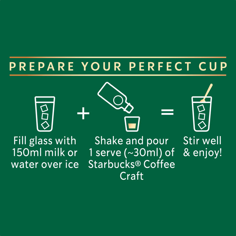 Starbucks Rich Black Concentrated Iced Coffee 260ml, imported from the UK