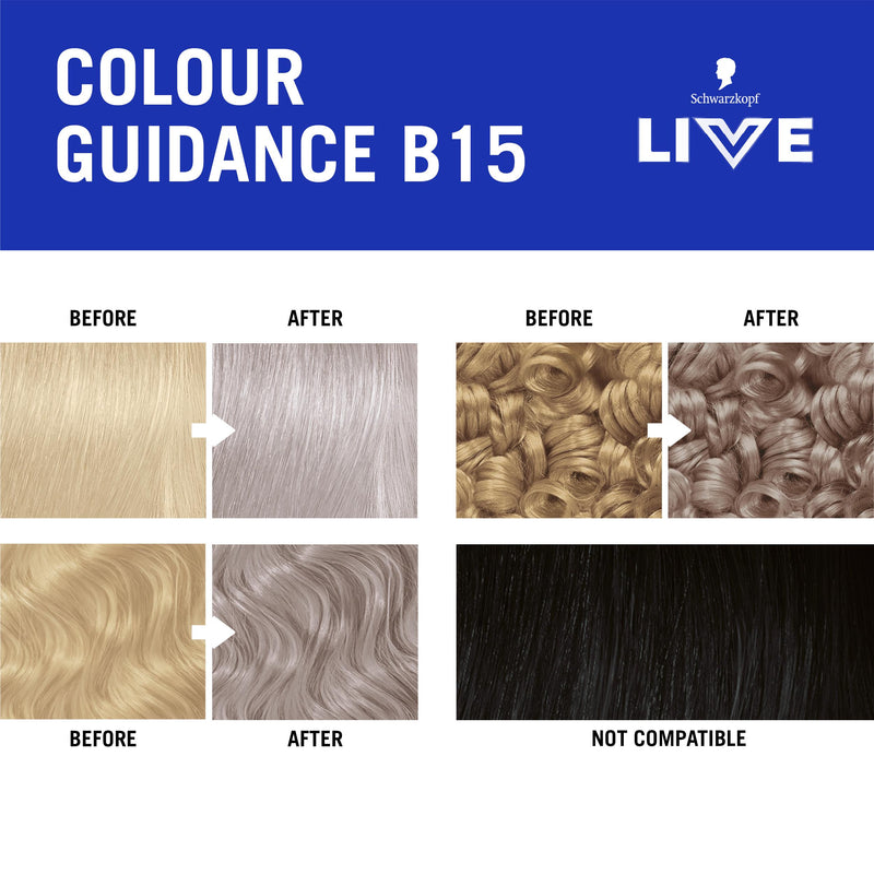 Schwarzkopf B15 Platinum Blonde permanent hair dye, UK version