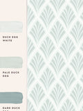 Laura Ashley Duck Egg Florin wallpaper 10m, imported from the UK