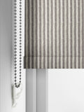 Emily Bond roller blinds Smoke Oscar Stripe - British product