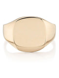 Beaverbrooks Gold 9ct Gold Cushion Signet Ring 12mm - British product