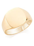 Beaverbrooks Gold 9ct Gold Cushion Signet Ring 12mm - British product