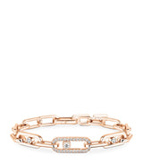Harrods Messika Move Link Pink Gold and Diamond Bracelet (1.03ct)- Buy online at McGrocer