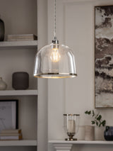 Next Brushed Nickel Gloucester Easy Fit Ceiling Light Shade- Buy online at McGrocer