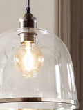 Brushed nickel Gloucester easy fit ceiling light shade (British brand)