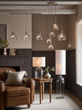 Brushed nickel Gloucester easy fit ceiling light shade (British brand)