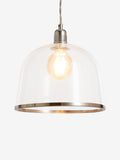 Brushed nickel Gloucester easy fit ceiling light shade (British brand)