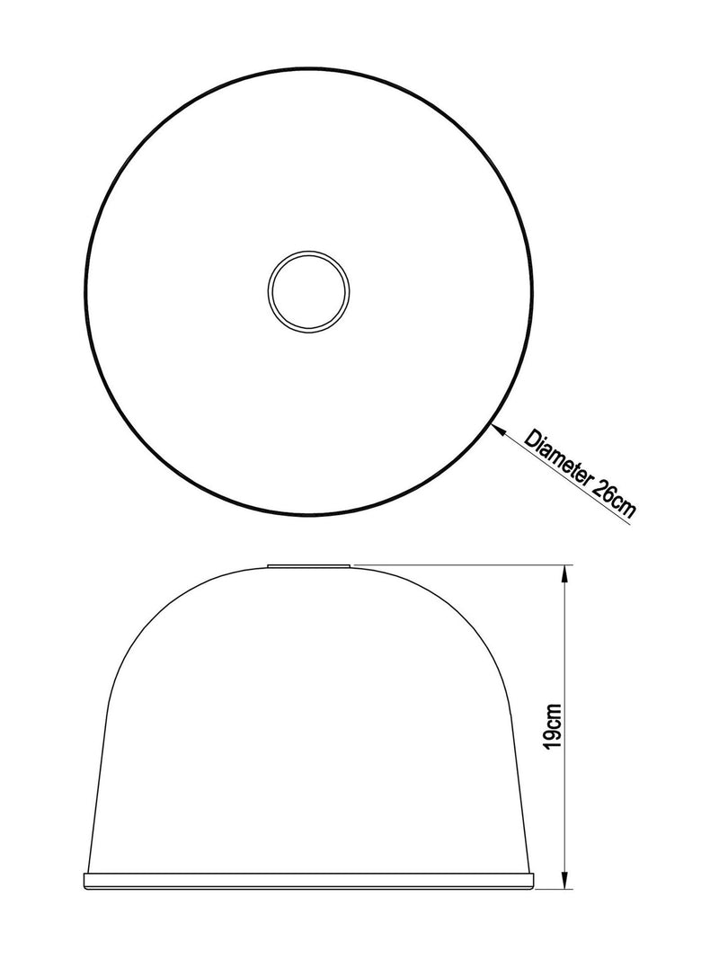 Brushed nickel Gloucester easy fit ceiling light shade (British brand)