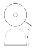 Brushed nickel Gloucester easy fit ceiling light shade (British brand)