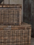 Pacific set of 2 grey Kubu oblong storage chests (British brand)