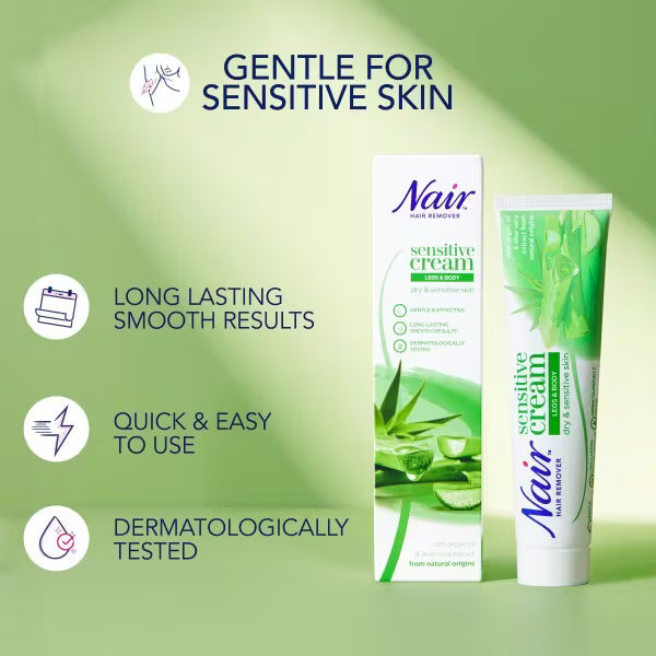 Nair Aloe Vera Hair Removal Cream 100ml, imported from the UK