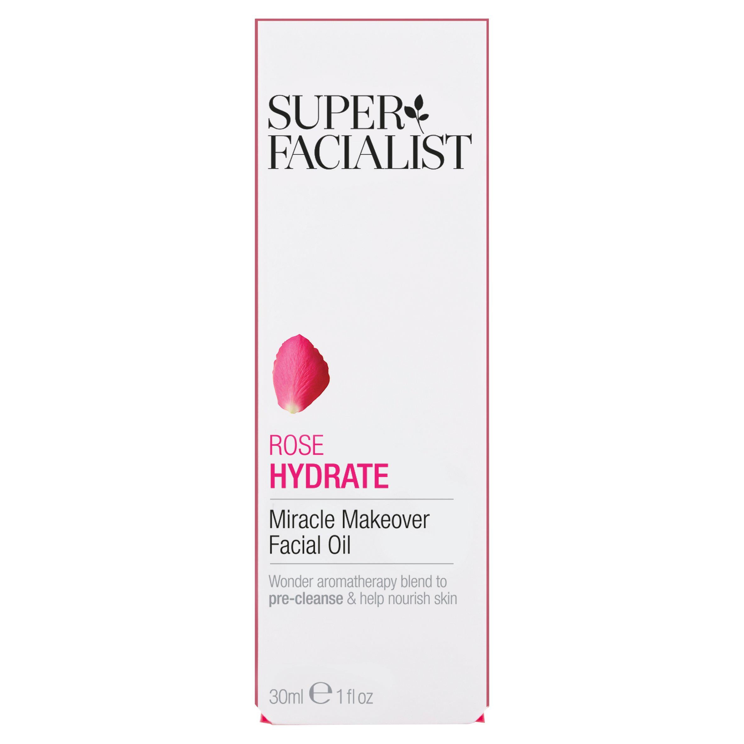 Super Facialist Rose Hydrate Miracle Makeover Facial Oil 30ml All Sainsburys