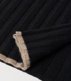 Brunello Cucinelli cashmere ribbed scarf 167cm x 30cm - British product