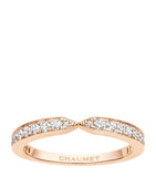 Chaumet Triomphe de Chaumet wedding band in rose gold and diamond - British product