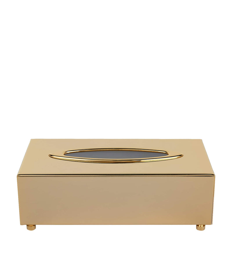 Zodiac gold-plated tissue box (British brand)