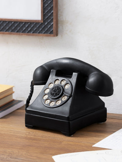 Next Black Telephone Ornament Retro Home Decor- Buy online at McGrocer