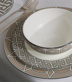 O.W. London geometric print dinner plates set of two, 26cm, imported from the UK