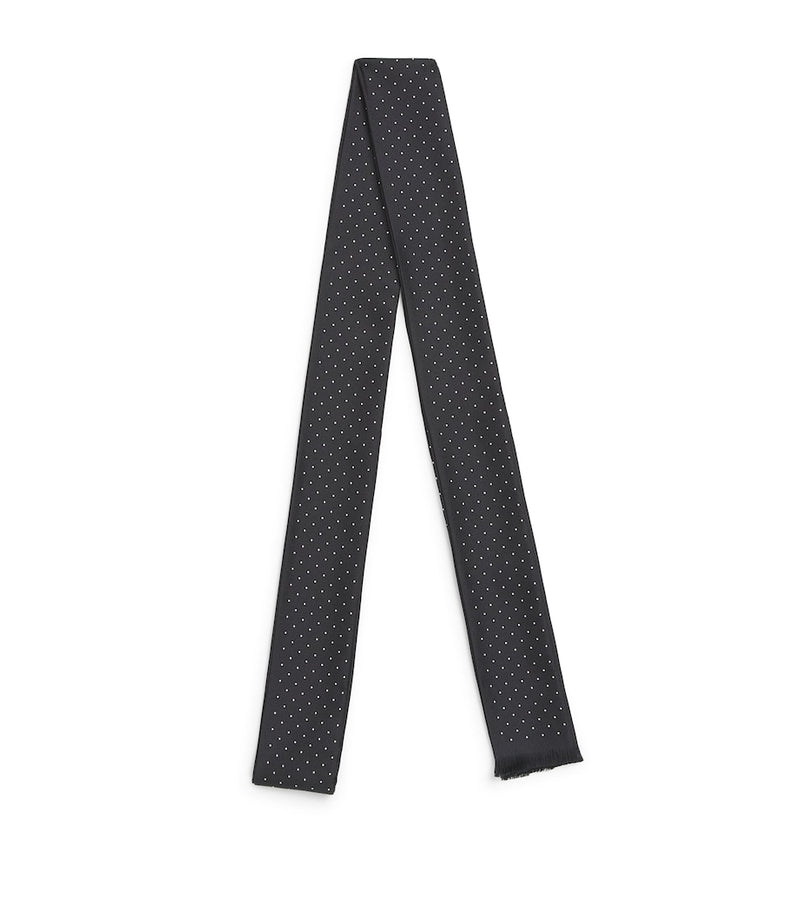TOM FORD silk polka-dot scarf luxury accessory - British product