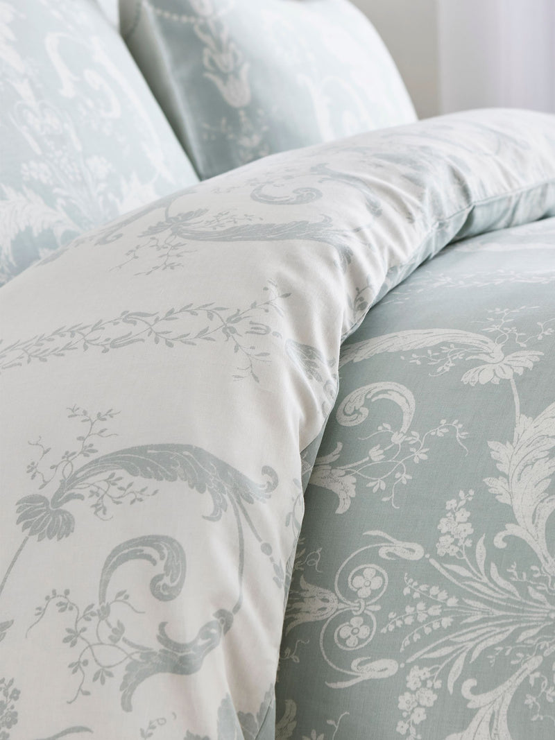 Laura Ashley Blue Duck Egg duvet cover and pillowcase set, UK version