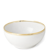 Harrods Hand-Painted Porcelain Serving Bowl with 24-Karat Gold Bands, 25cm- Buy online at McGrocer