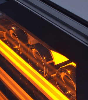 Compact Multi-Temperature Wine Cabinet for Under-Counter Storage, 38-Bottle Capacity